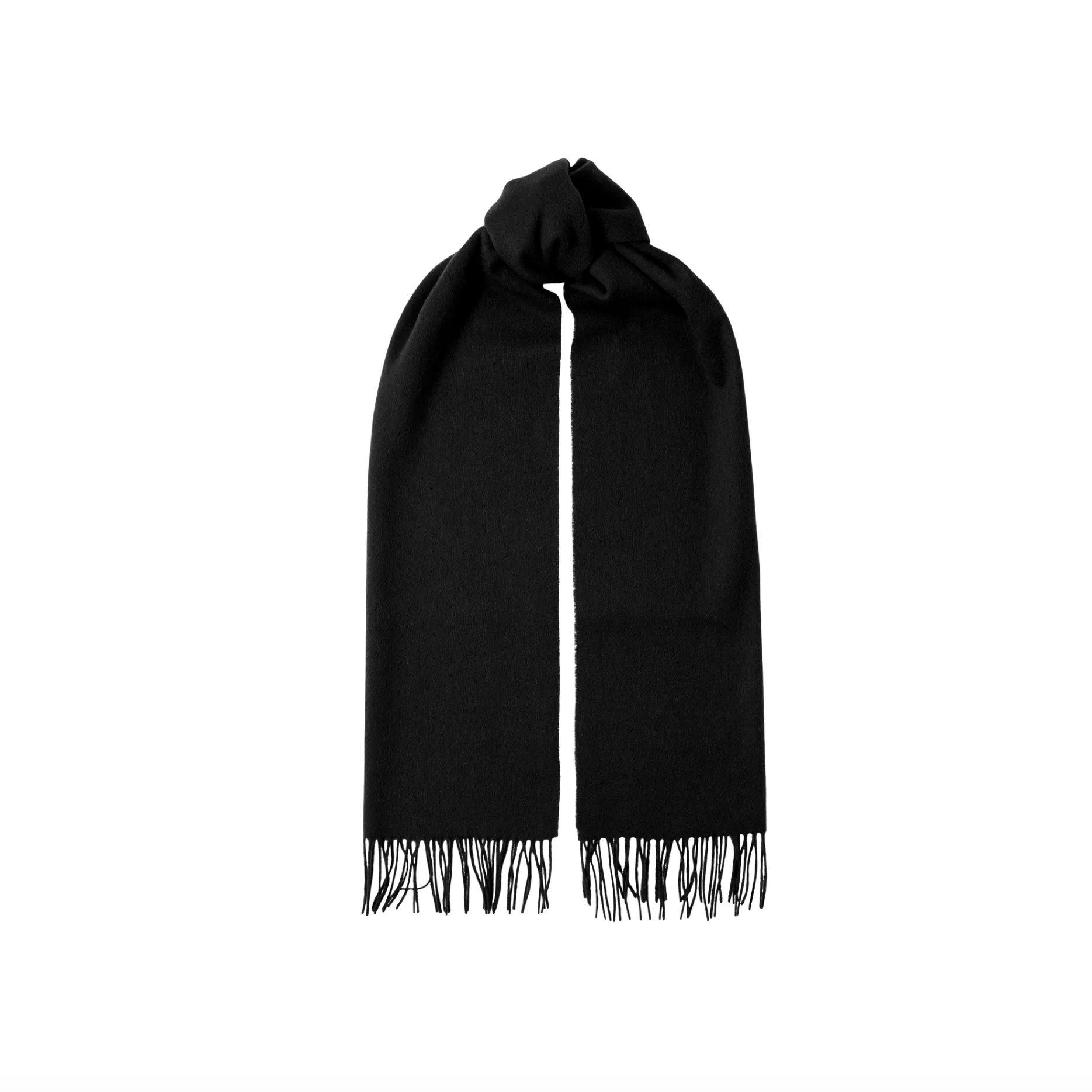 Time Wool Scarf Black