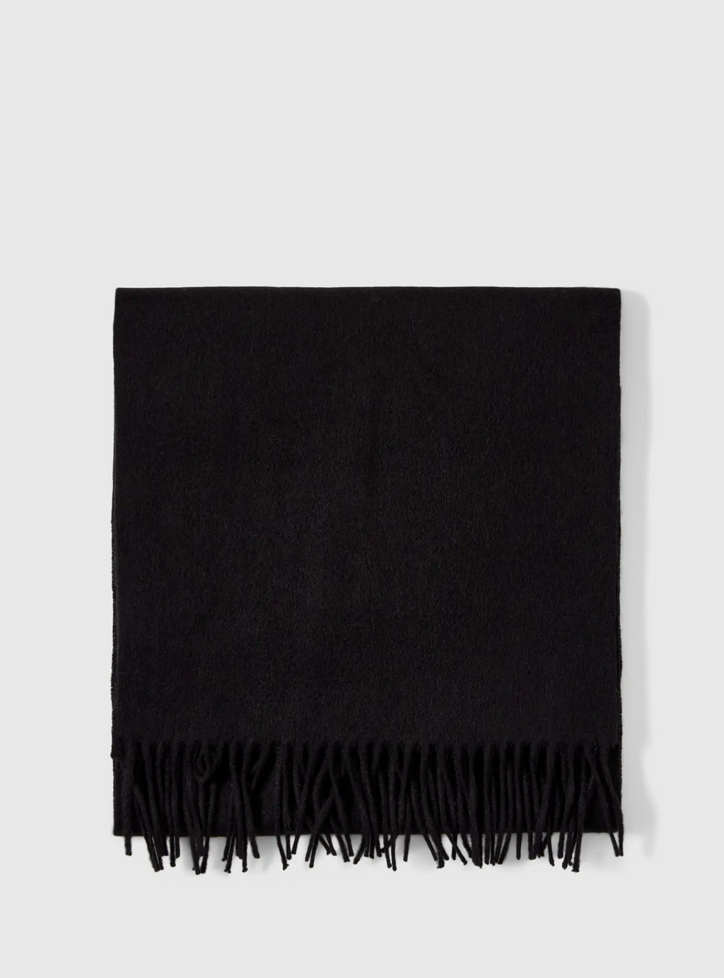 Time Wool Scarf Black