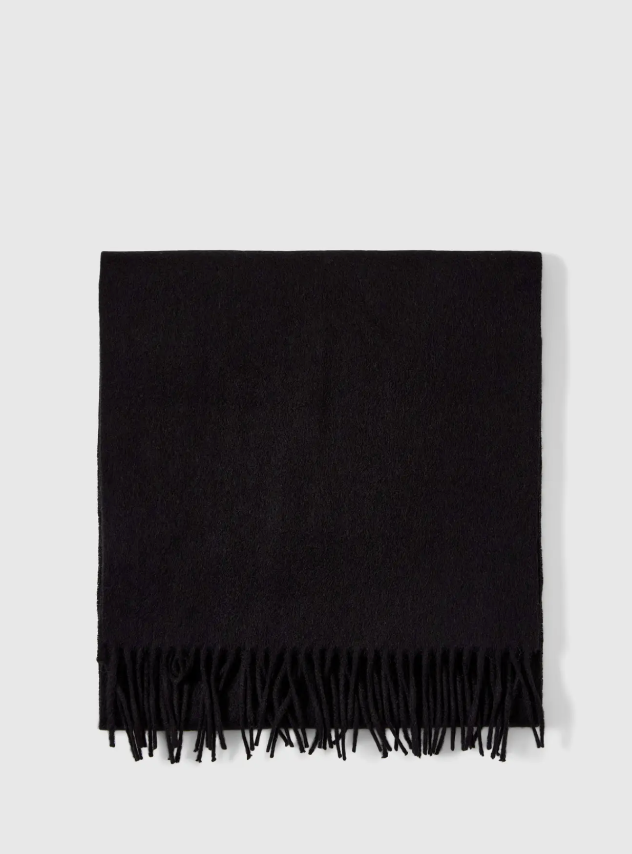 Time Wool Scarf Black