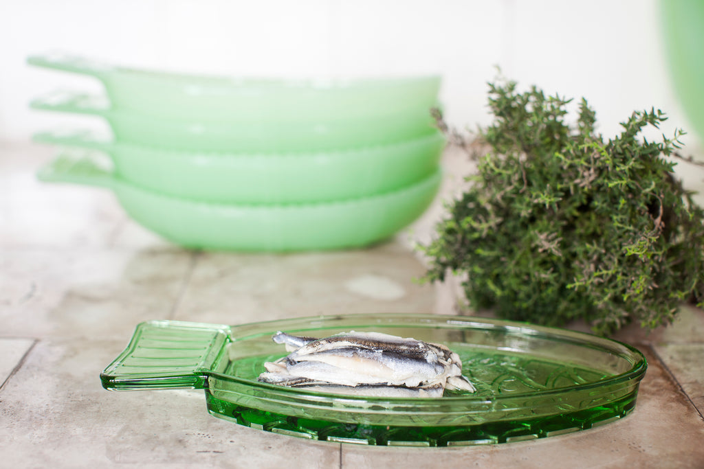 Green Fish Serving Dish