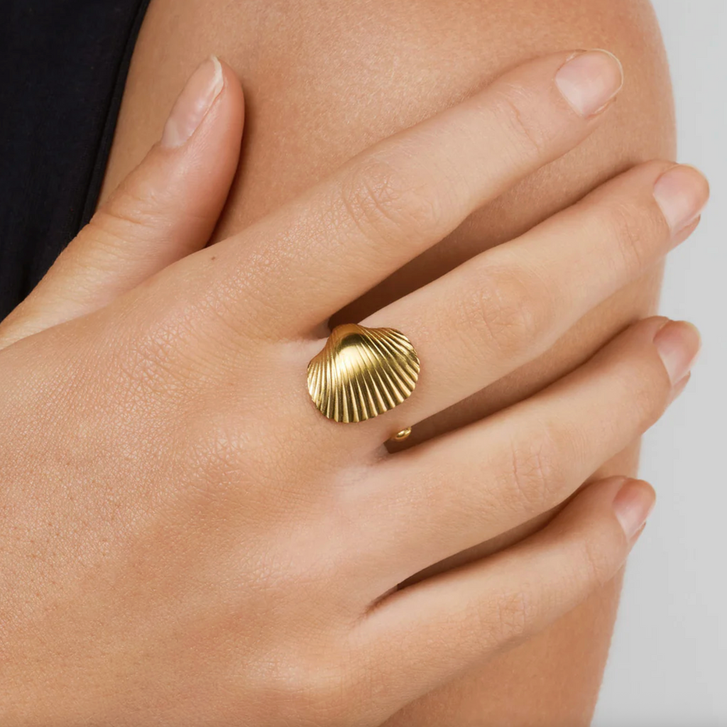 Ane Seashell Open Ring