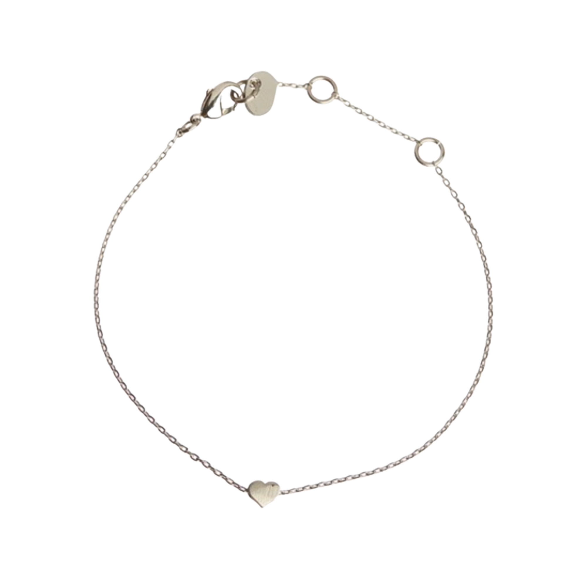 Small Heart Bracelet Silver