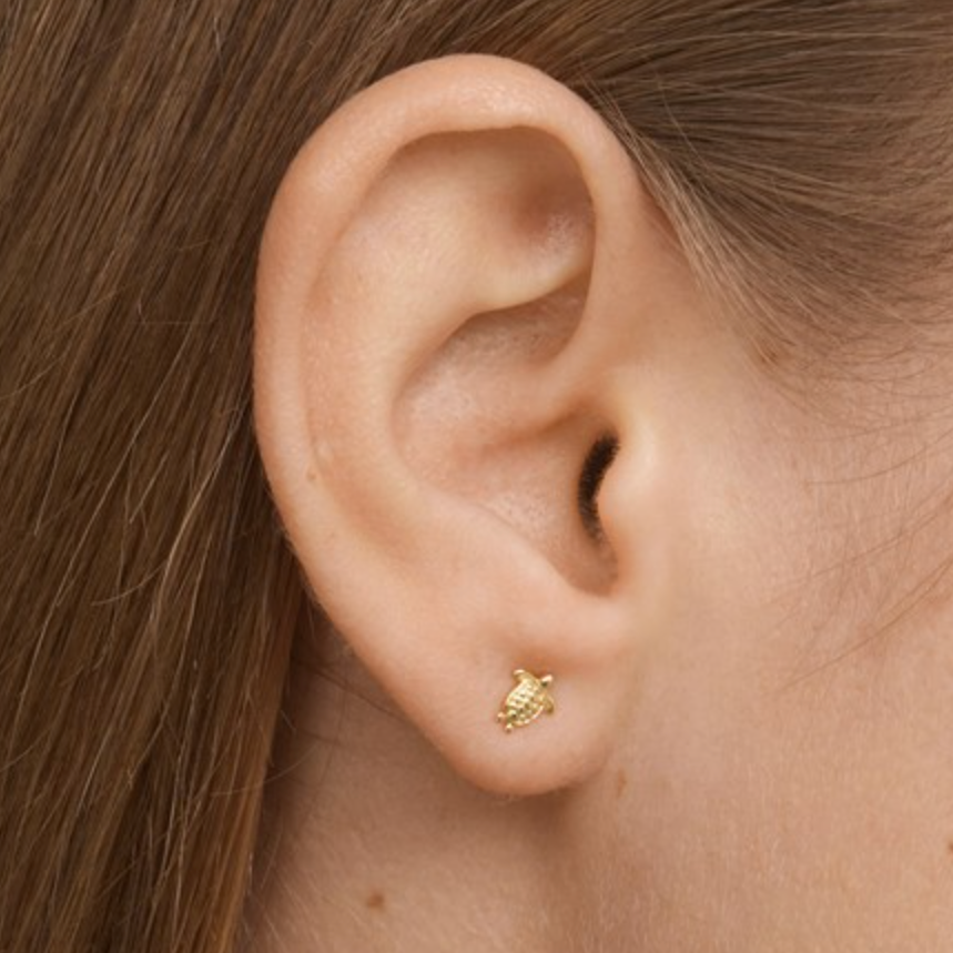 Lori Mini Turtle Stud Earrings