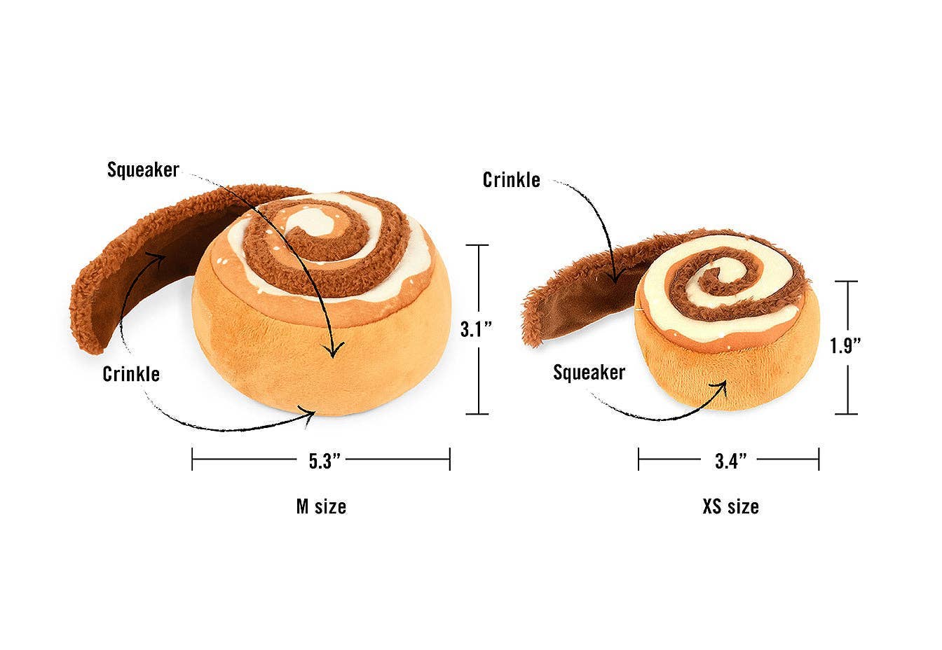 Cinnamon Roll Hondenspeelgoed