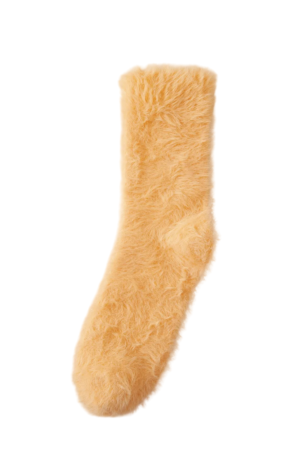 Fuzzy House Socks Yellow