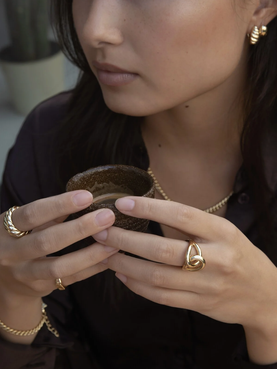 Claire Knot Ring Goud