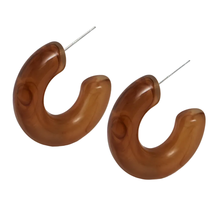 Melany Set Oorringen Amber