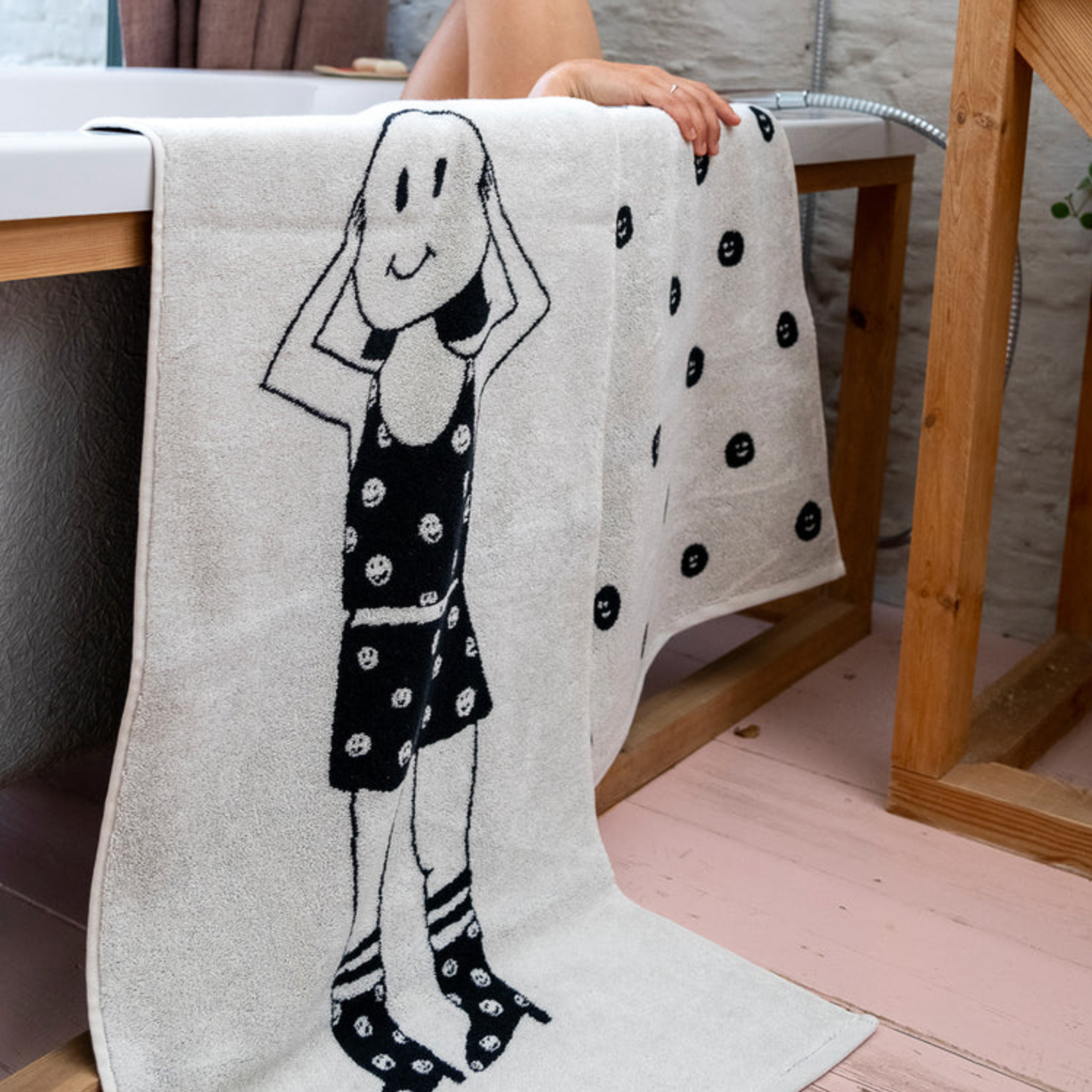 Handdoeken Set Smiley Girl