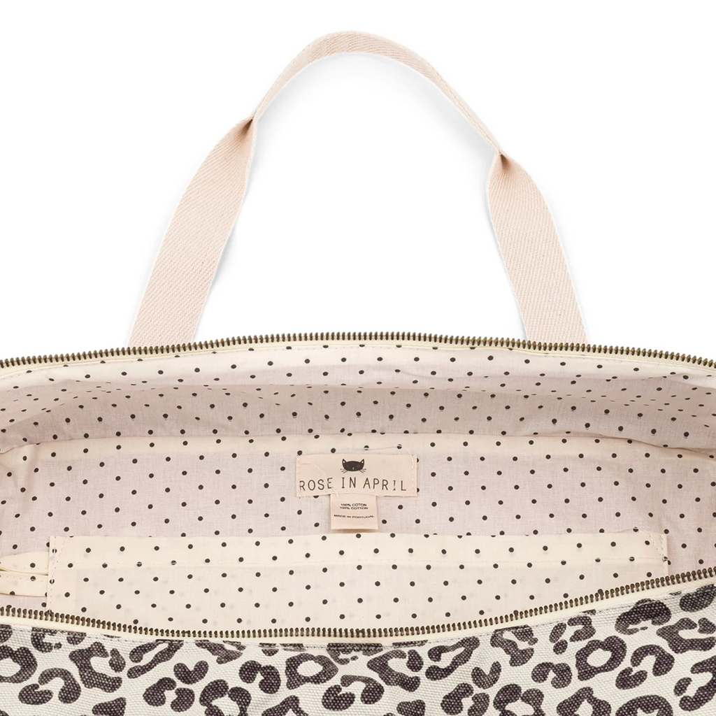 Raphael Weekend Bag Greige Leopard