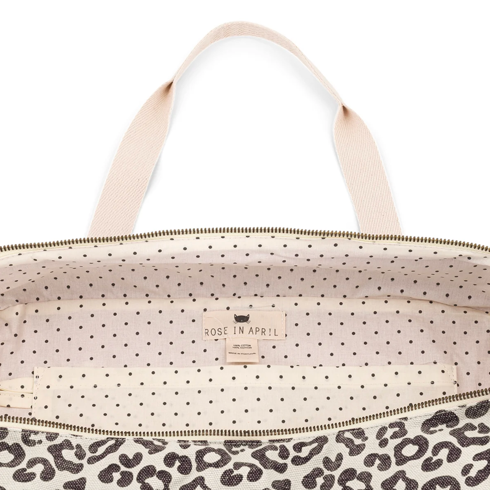Raphael Weekend Bag Greige Leopard