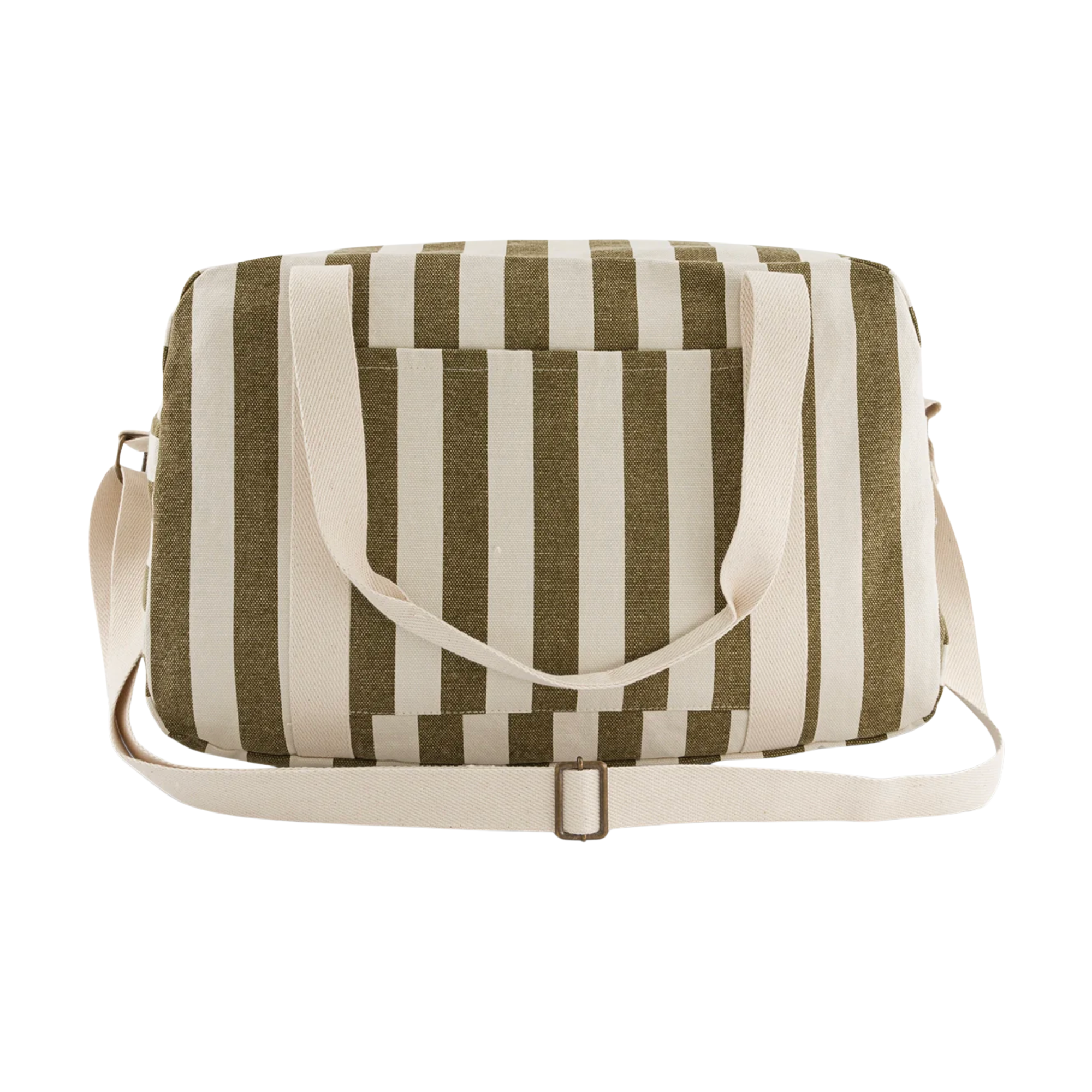 Raphael Weekend Bag Stripes Olive/Greige