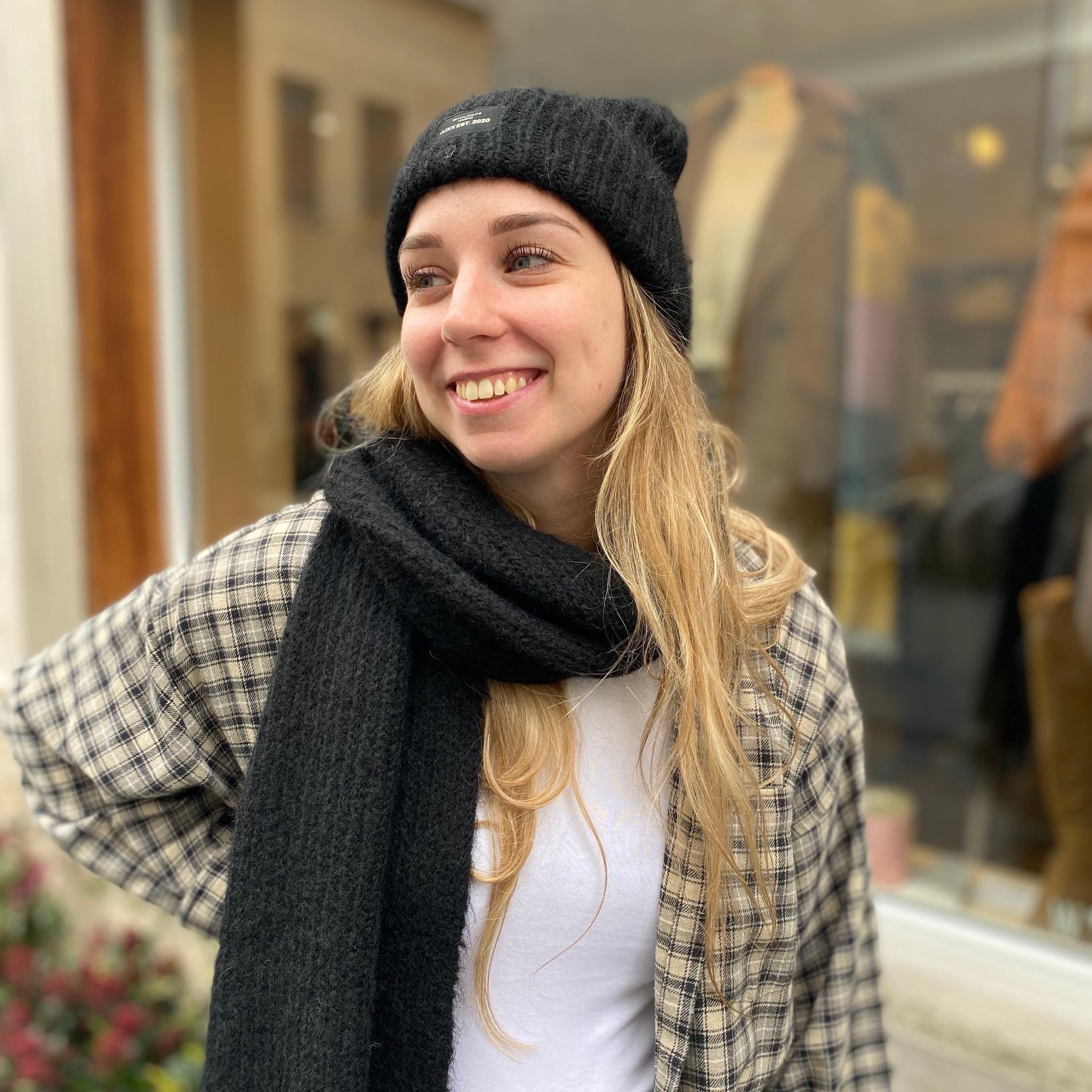 Muts en Sjaal Set Zwart