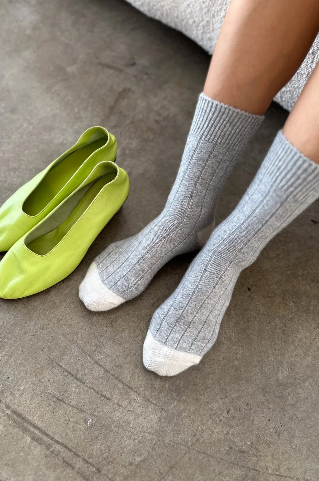 Classic Cashmere Socks Melange Grey