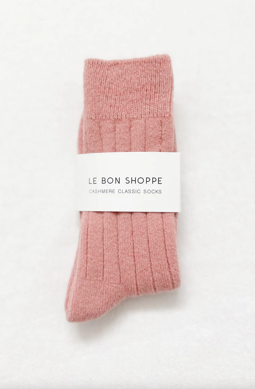 Classic Cashmere Socks Rose Petal