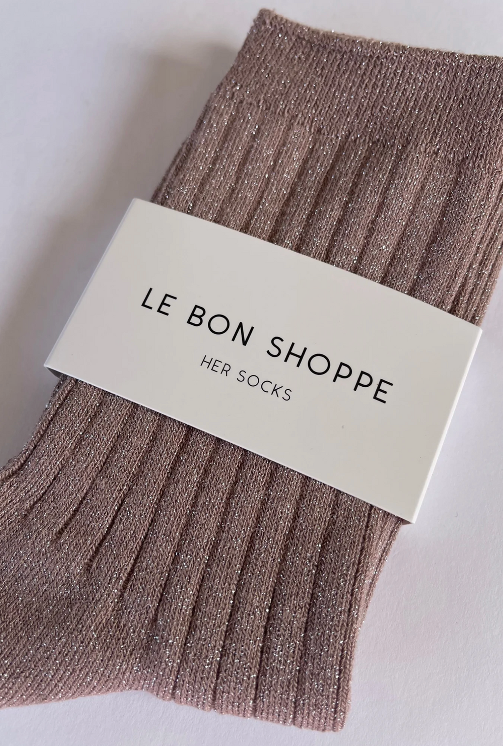 Her Socks Modal Jute Glitter