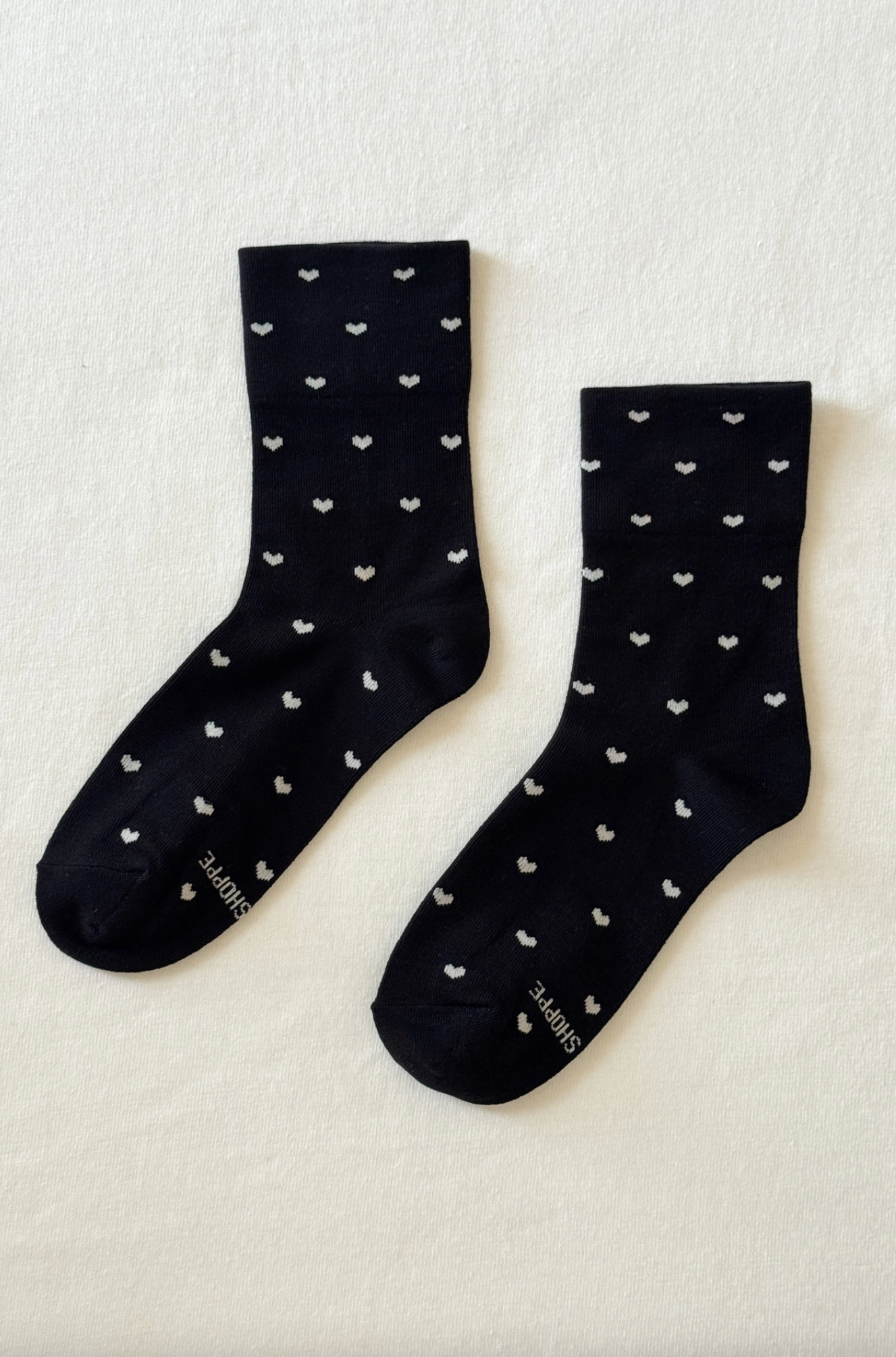 Sneaker Socks Hearts Black