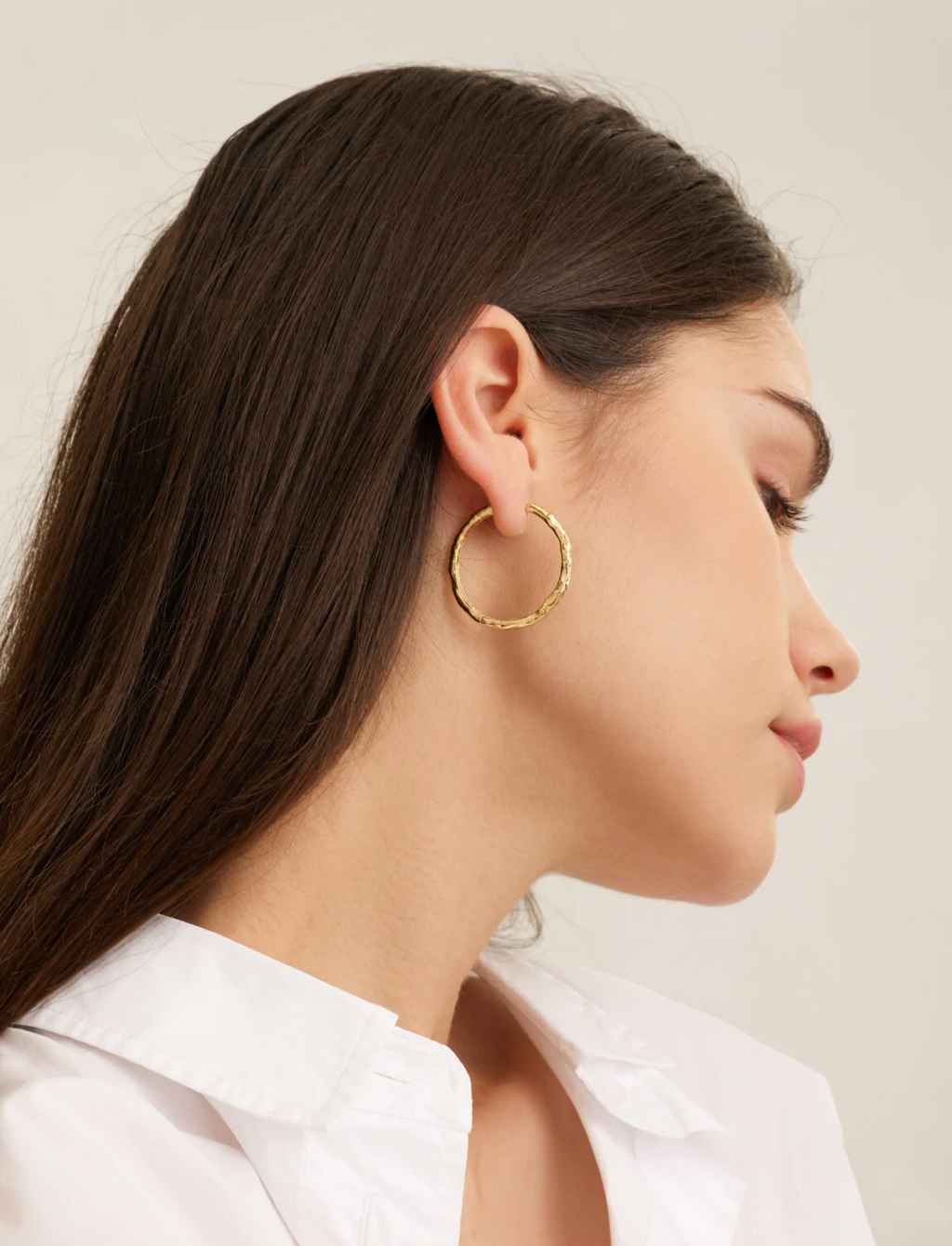 Fara Hammered Oorringen