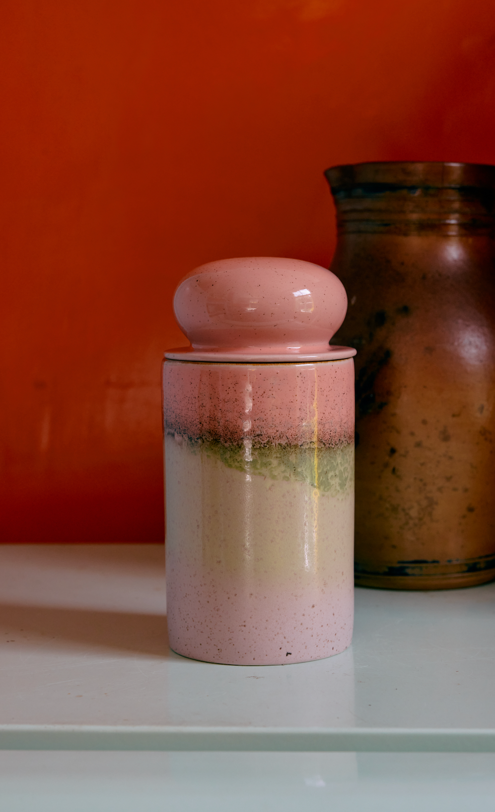 70s Storage Jar Glaze