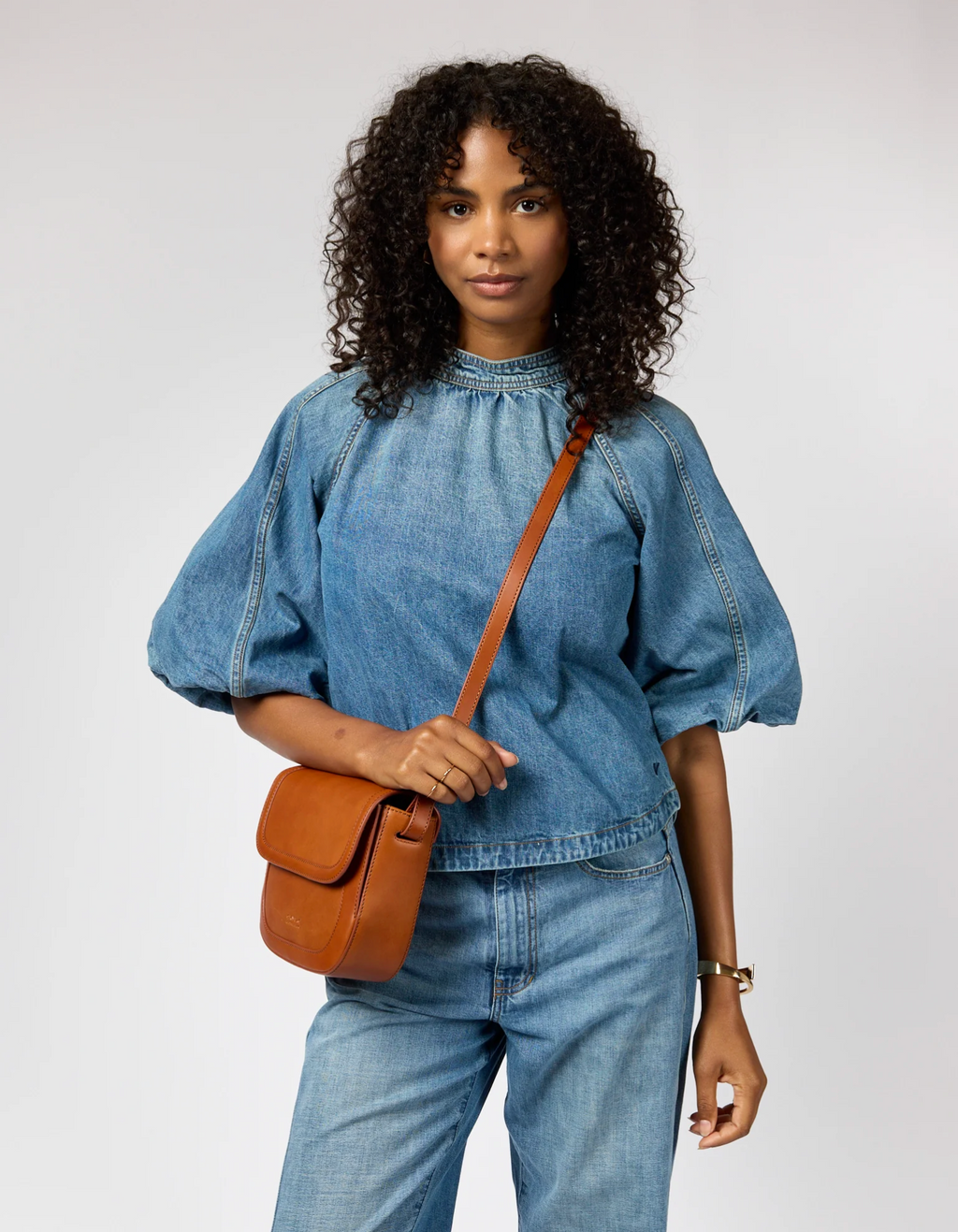 Nina Cognac Classic Leather