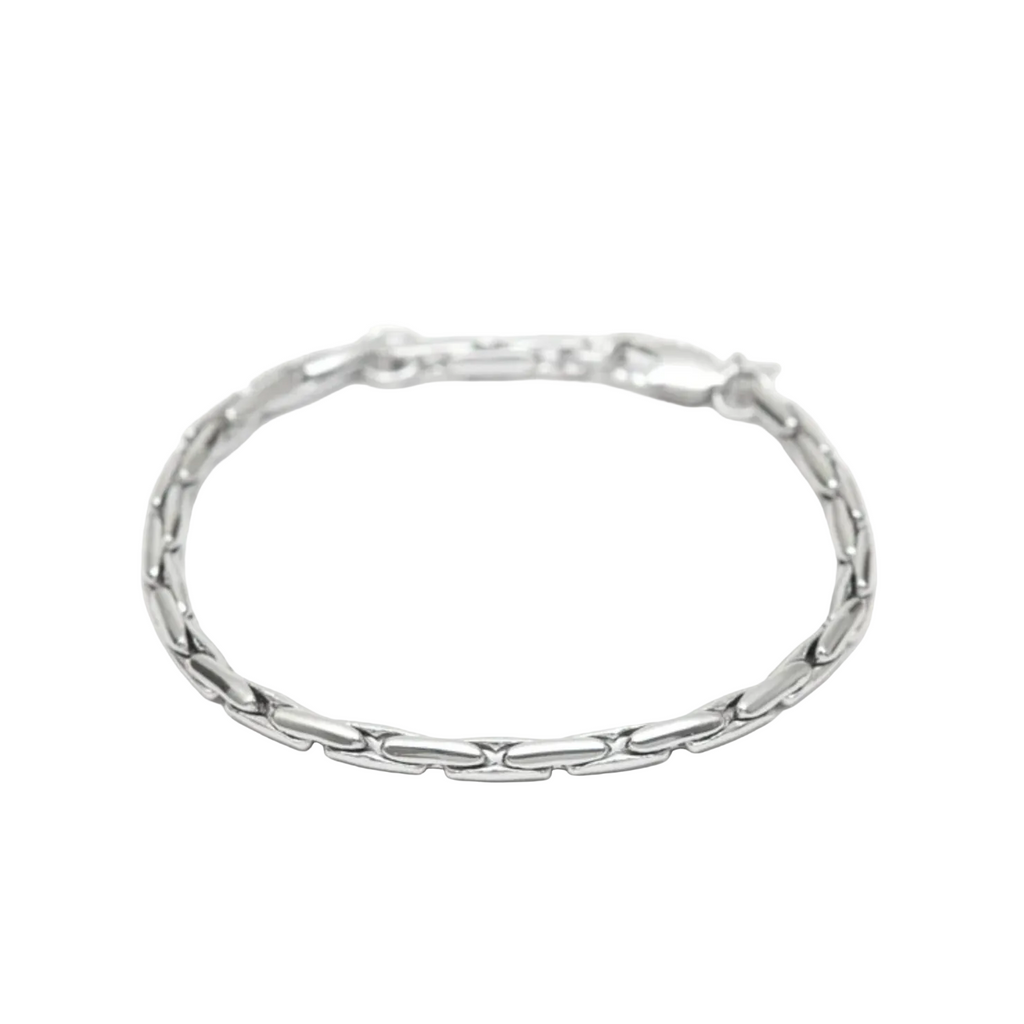 Mara Linked Snake Armband Zilver