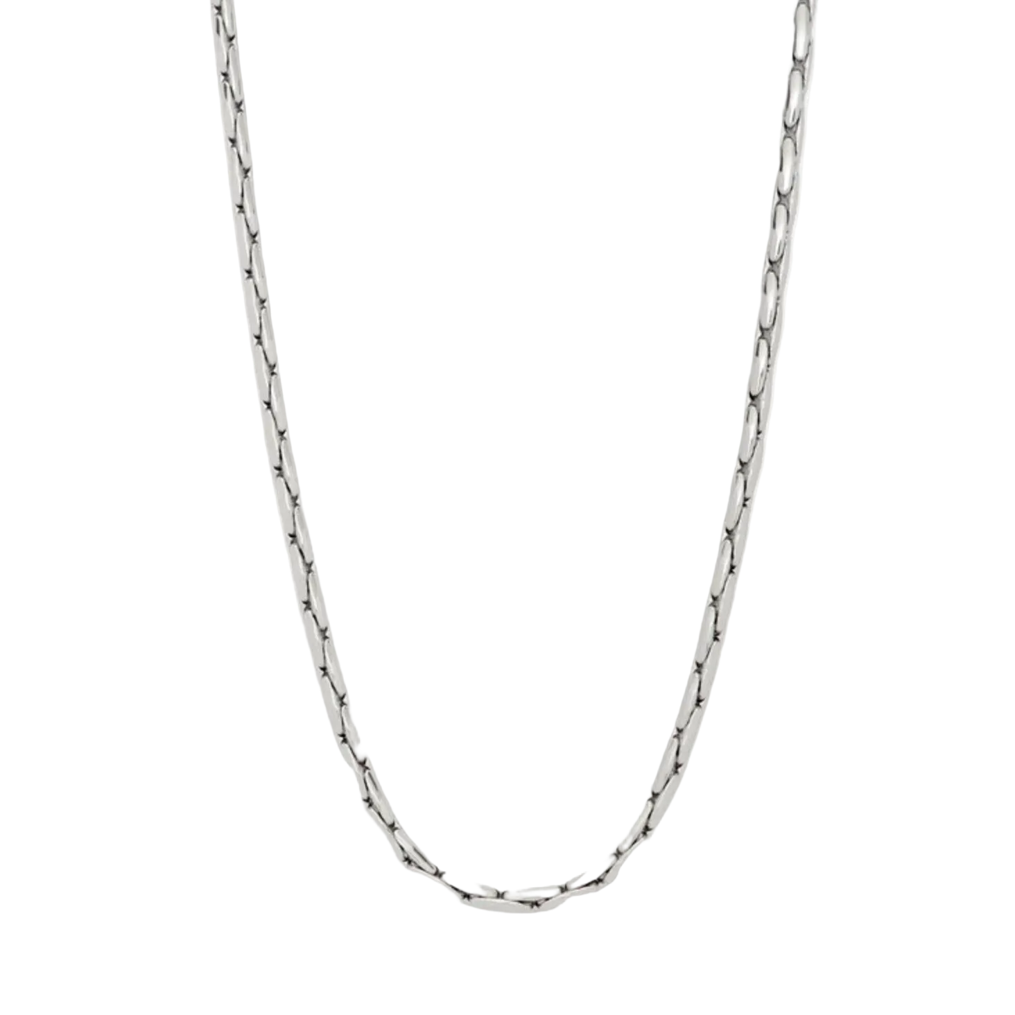 Rana Linked Snake Ketting Zilver