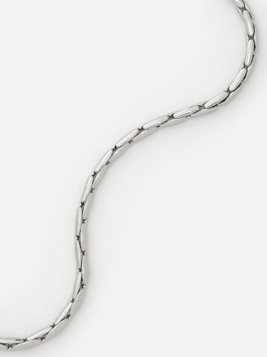 Rana Linked Snake Ketting Zilver