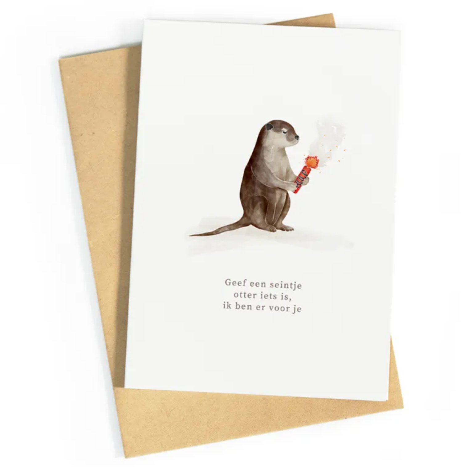 Otter Iets Is Wenskaart