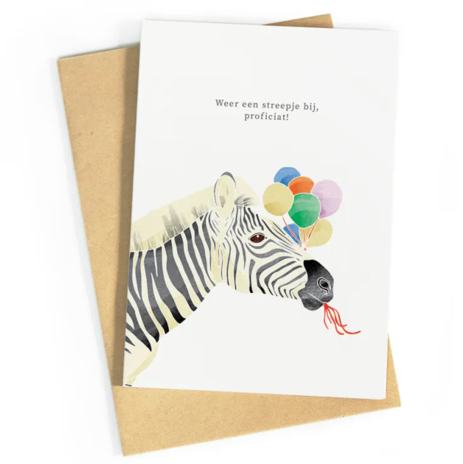 Weer Een Streepje Bij Wenskaart