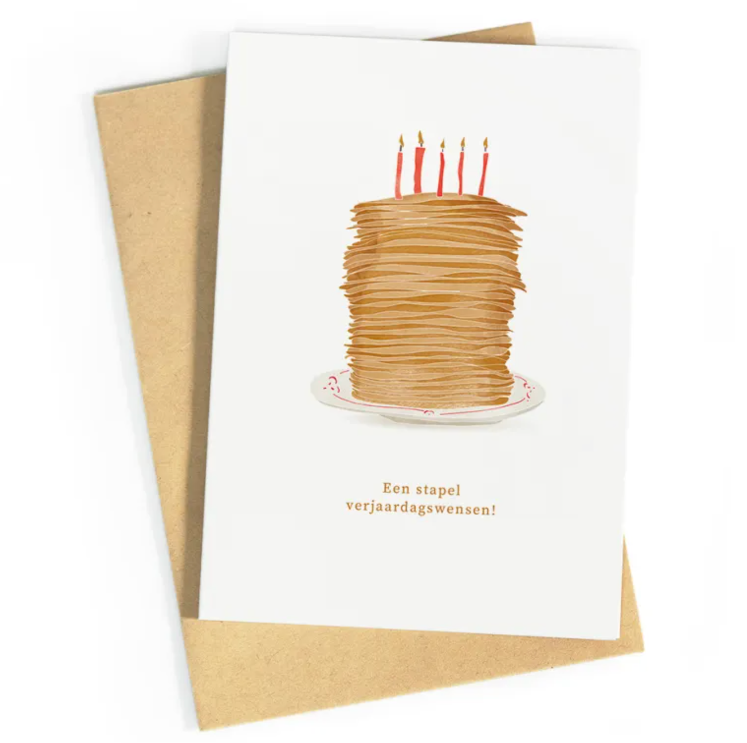 Een Stapel Verjaardagswensen Wenskaart