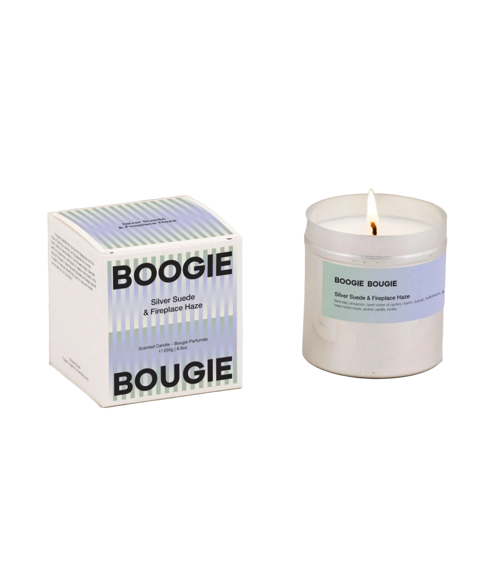 Geurkaars Silver Suede