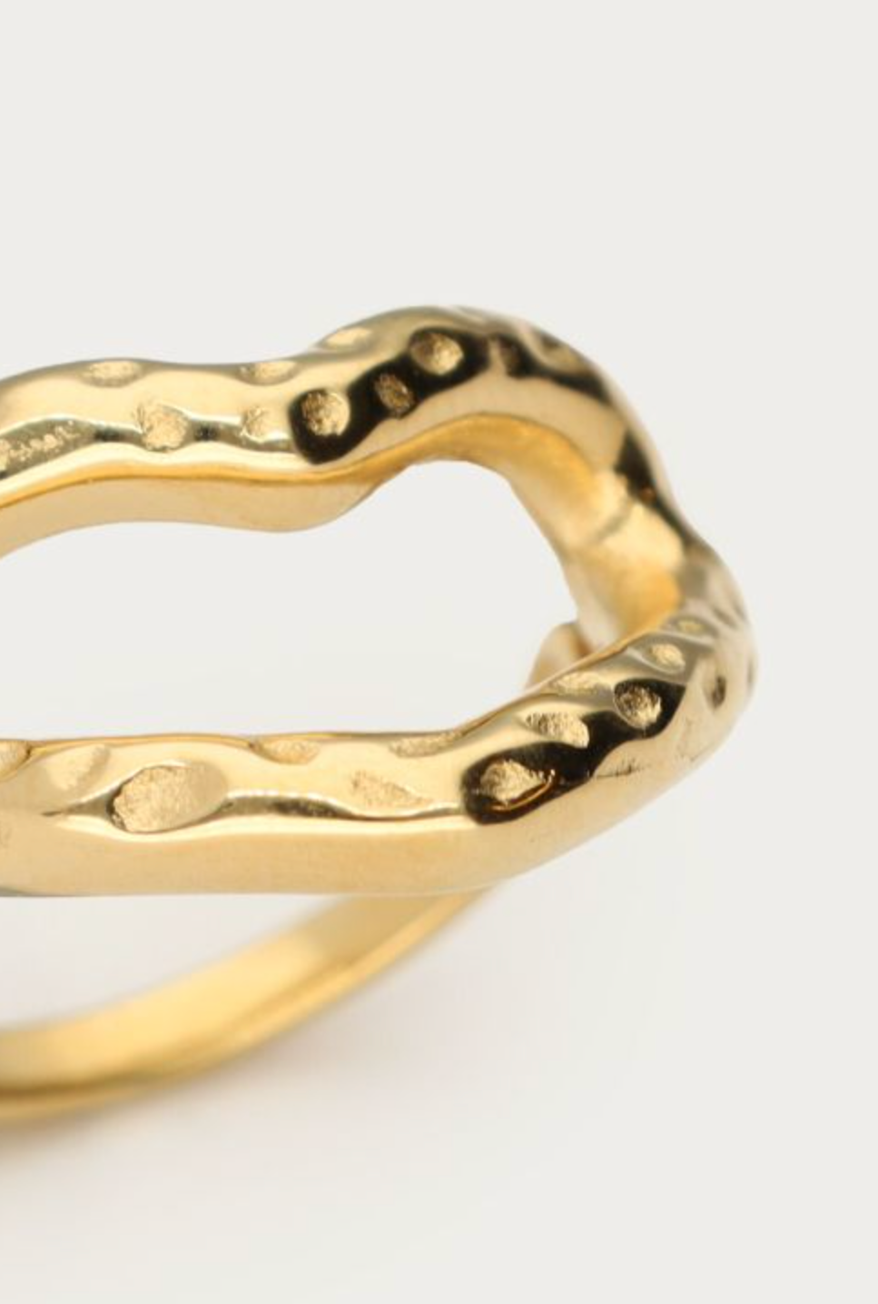 ST Open Heart Ring Goud