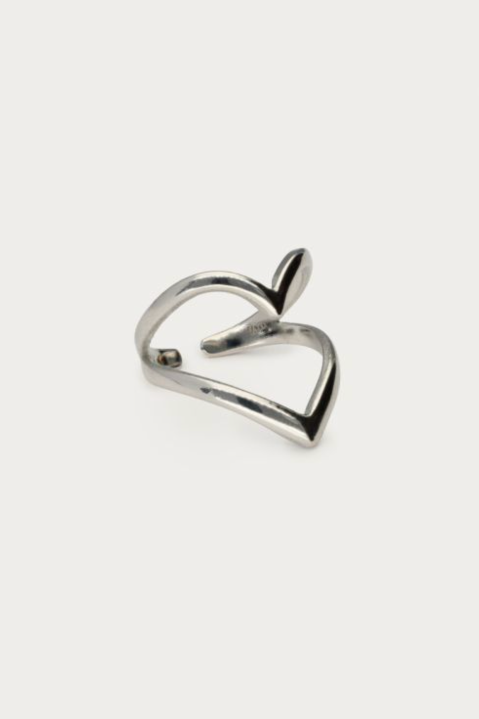 Open Heart Ring Zilver
