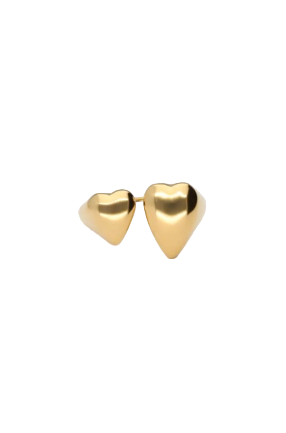 2 Hearts Ring Goud