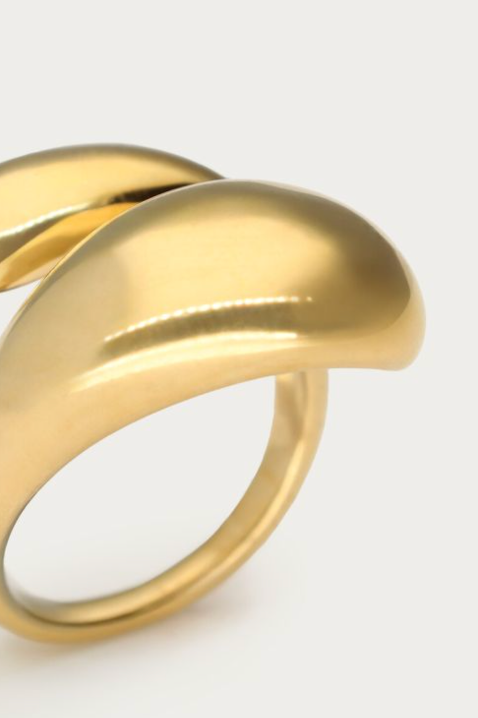 Chuncky Bubble Ring Goud