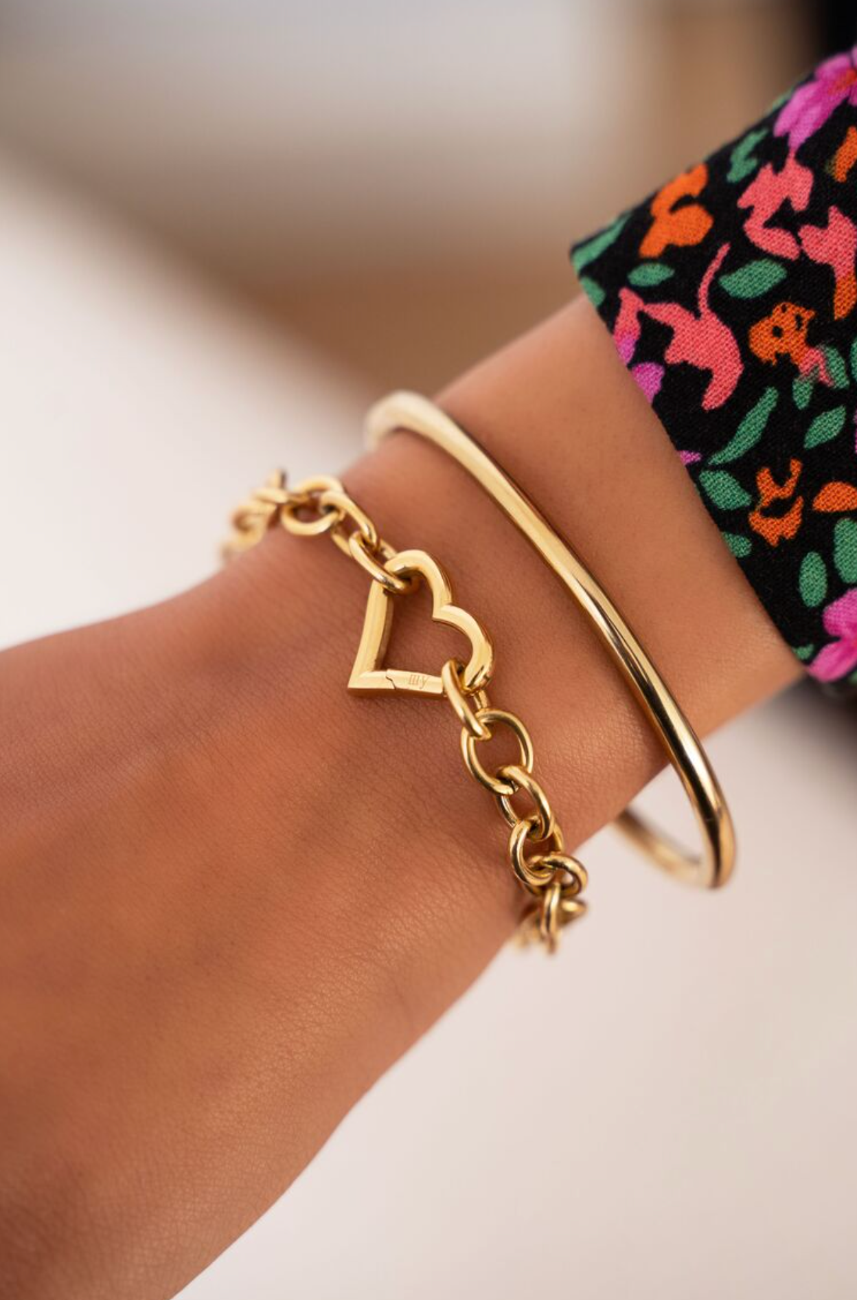 Schakelarmband met Hart