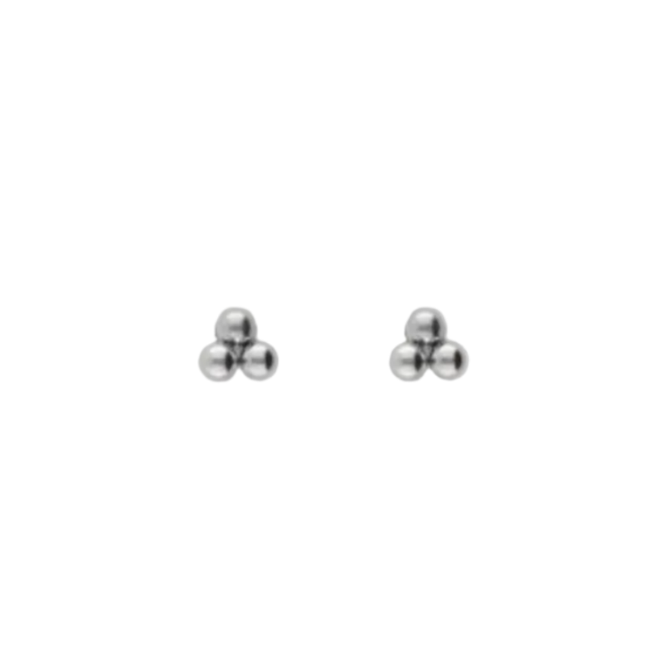 Triple Dot Studs Zilver Set