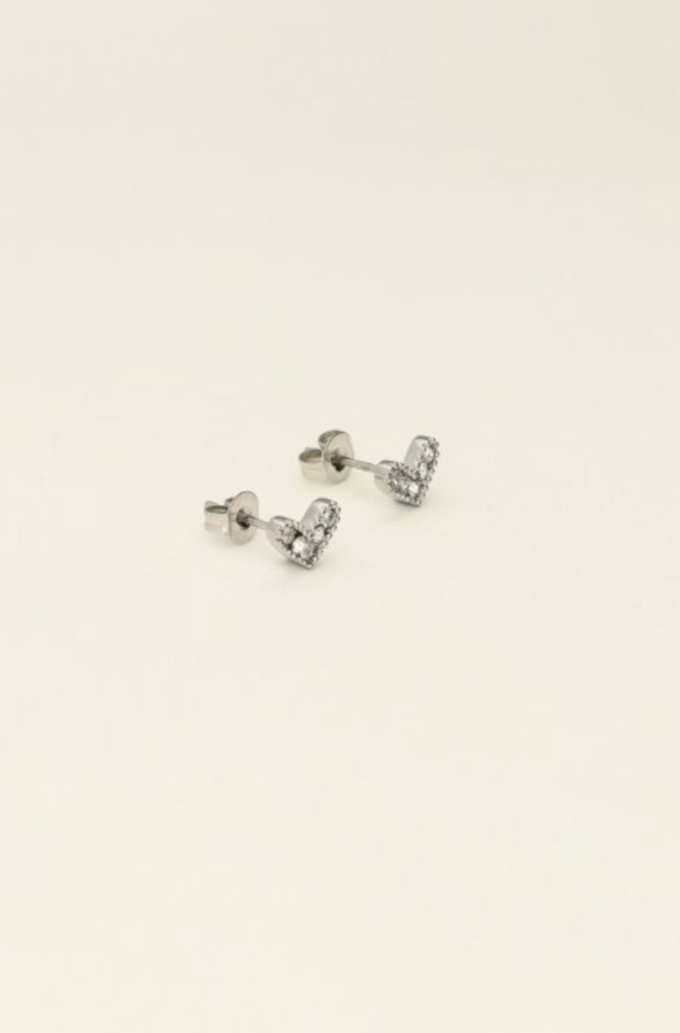 Heart Studs Zilver Set