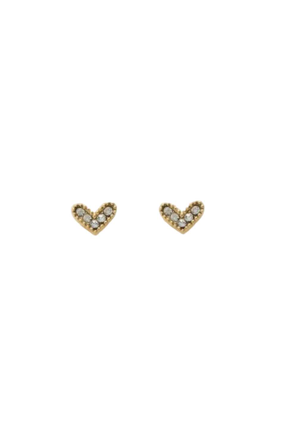Heart Studs Goud Set