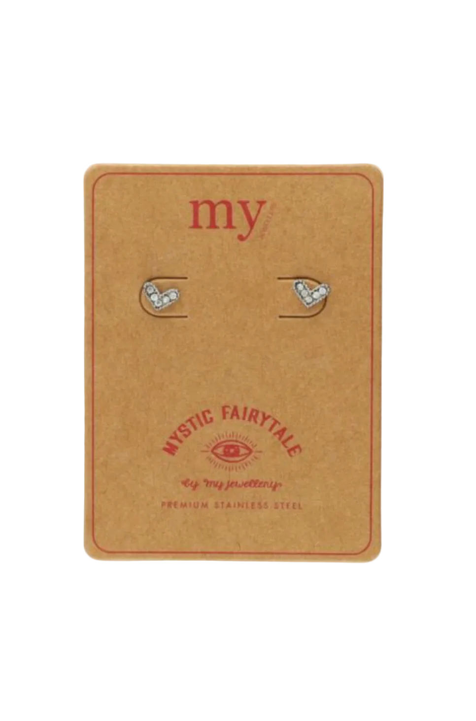 Heart Studs Zilver Set