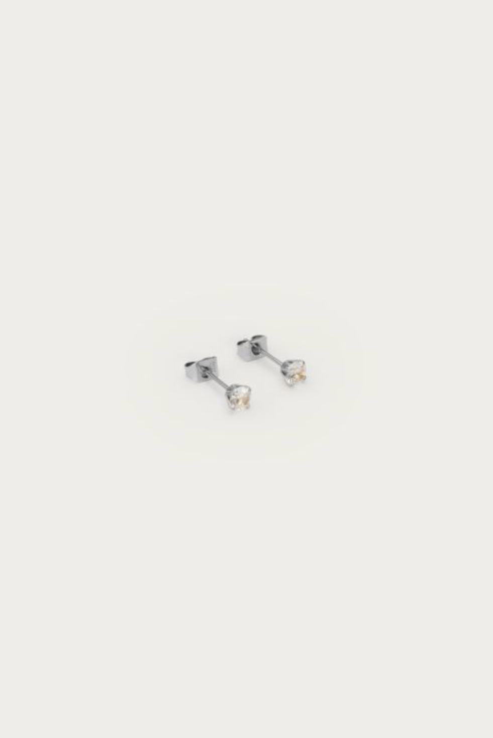 Stone Studs Zilver Set