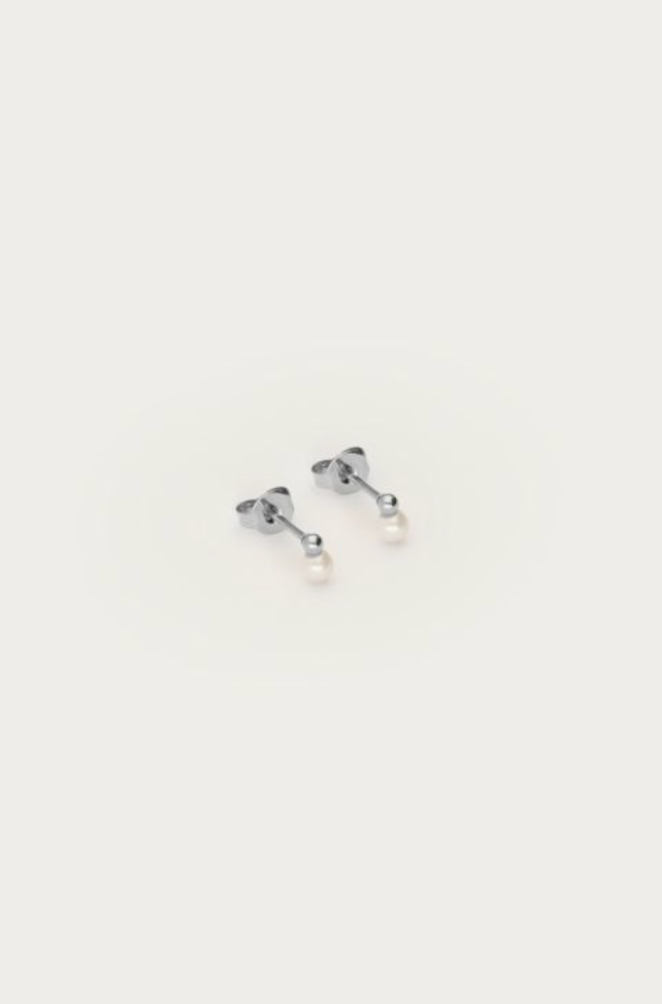 Parel Studs Zilver Set