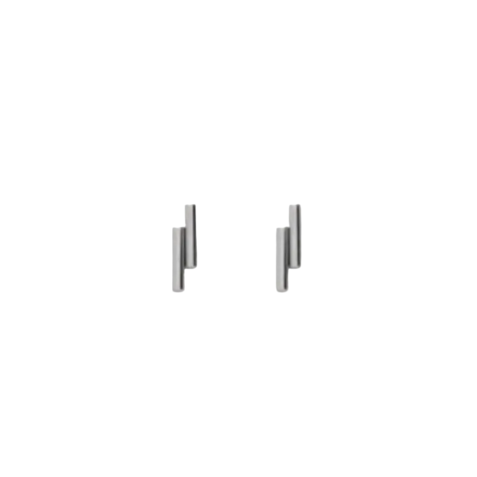 Bar Studs Zilver Set
