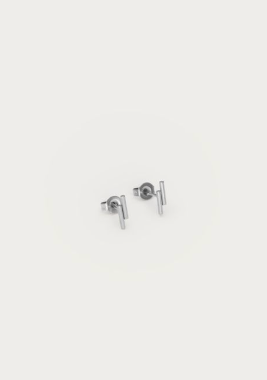Bar Studs Zilver Set
