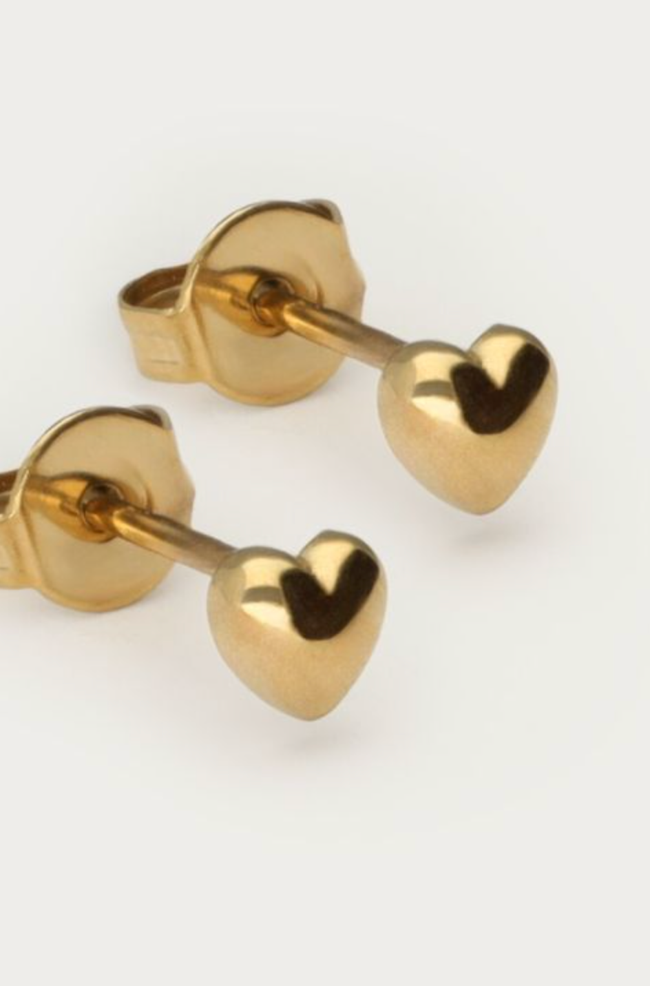 Heart Studs Goud Set
