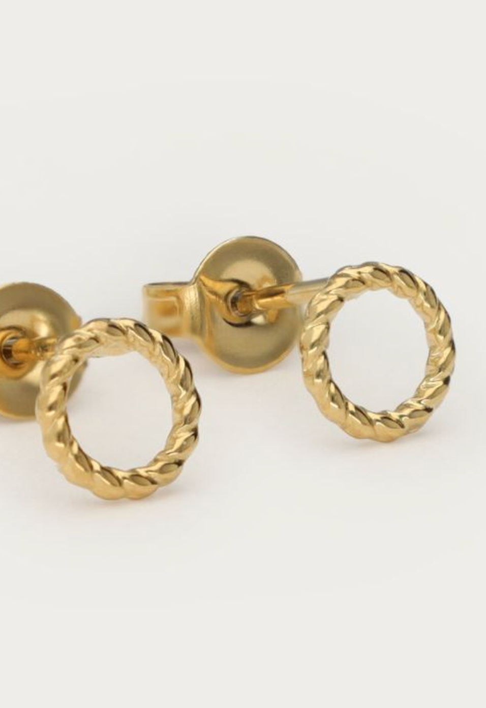 Round Studs Goud Set