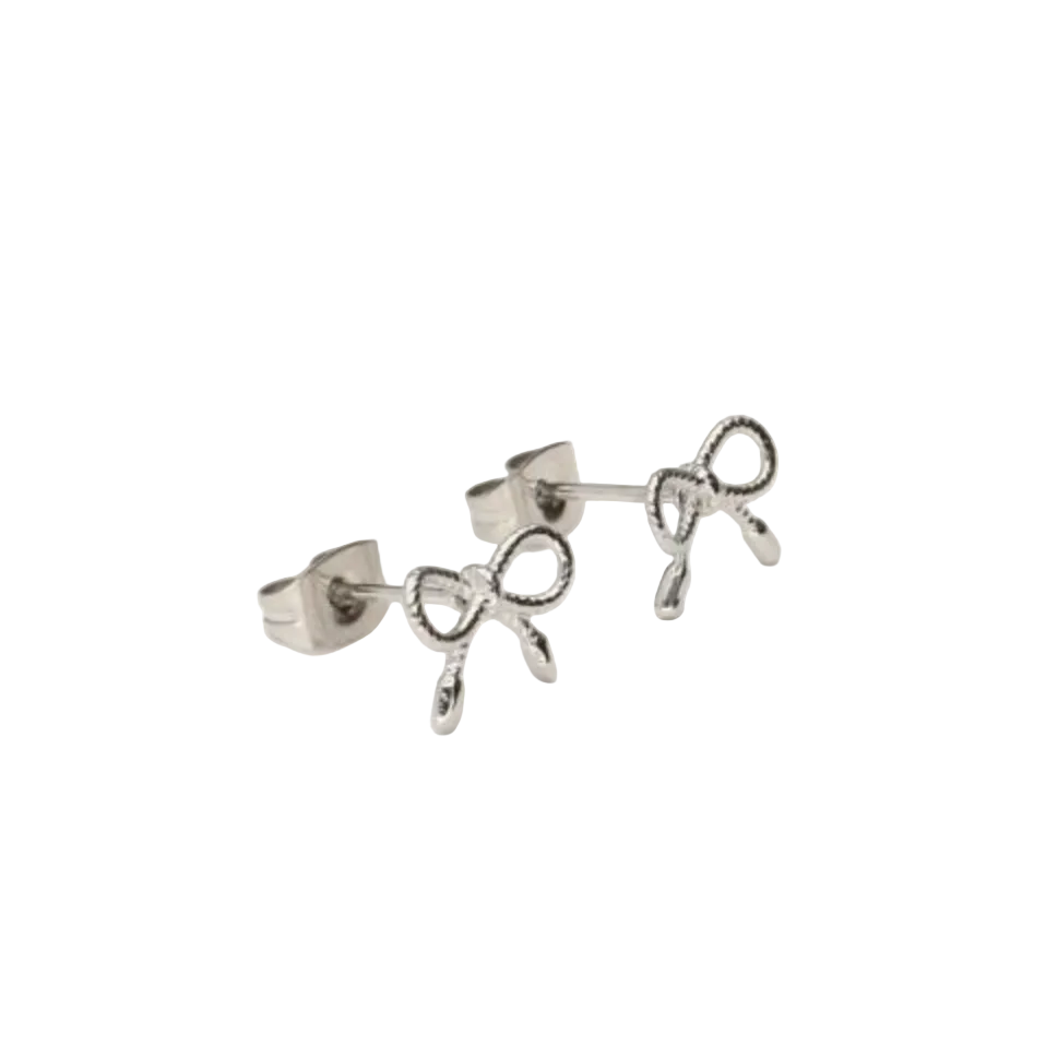 Bow Studs Zilver Set