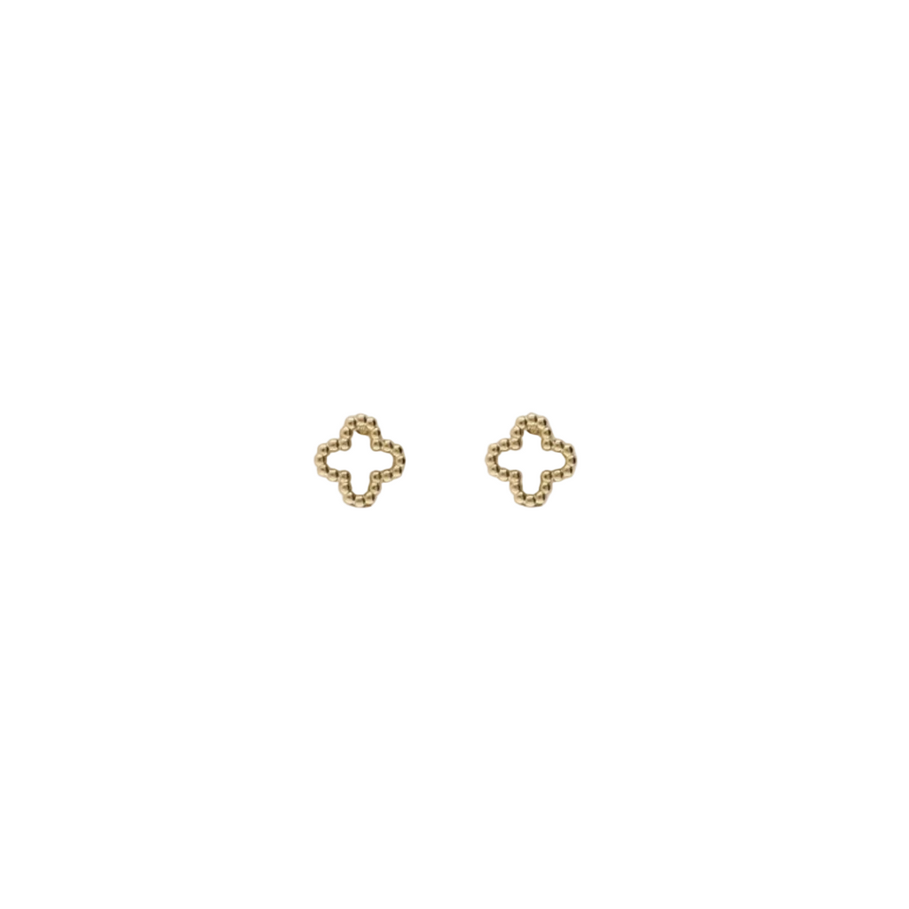 Clover Studs Goud Set