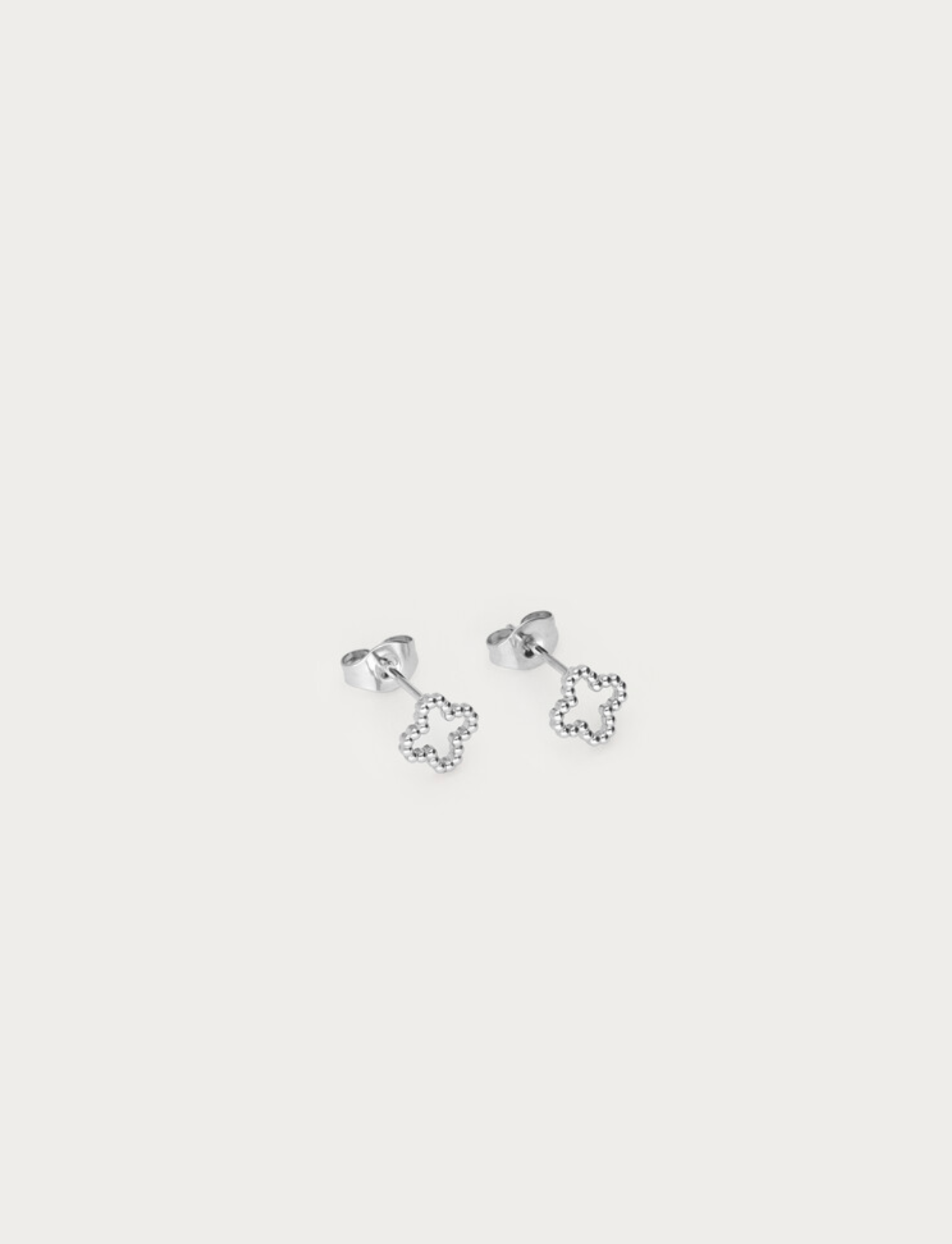 Clover Studs Zilver Set