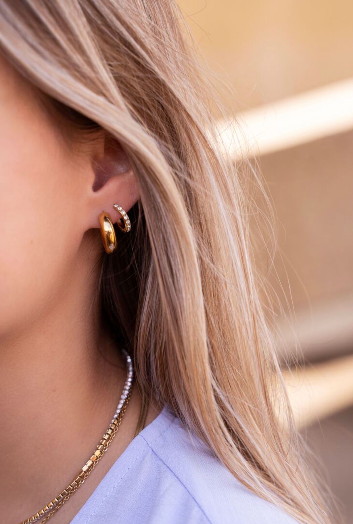 Hoop Stone Oorringen