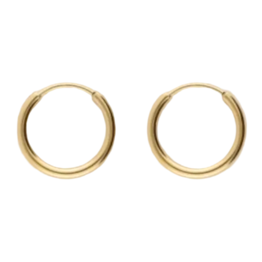 Hoop Oorringen Small Goud